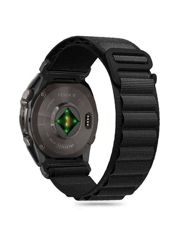 Tech-Protect Nylon Pro Garmin Fenix 5 / 6 / 6 Pro / 7 / 8 Strap (47 MM) - Black