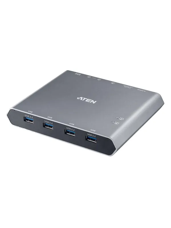 ATEN 2-Port 4K DisplayPort USB-C KVM Switch with Power Pass-through | Duo Flex (8K USB 3.2 / 4.0 Thunderbolt 4 Compatible)