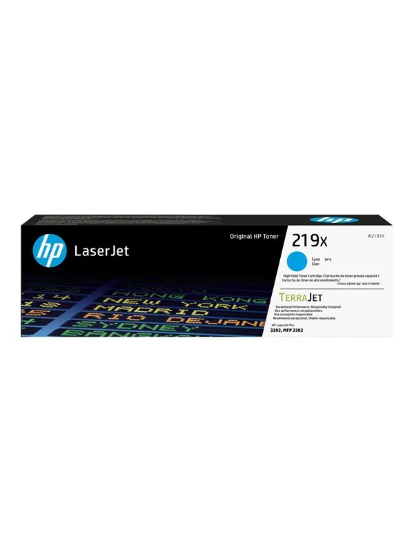 HP 219X / W2191X High Capacity Cyan Toner