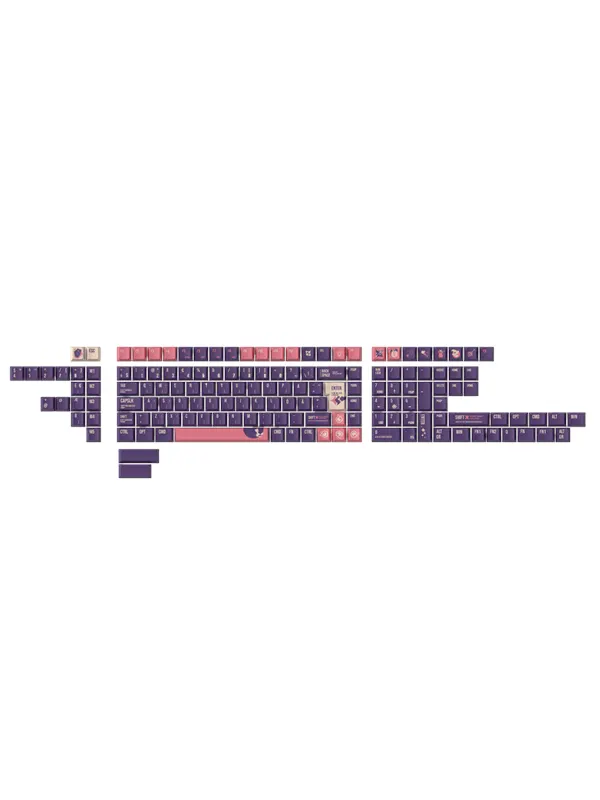 Keychron PBT Full Keycap Set Lunar Witch - Knappsats - Nordisk - Lila