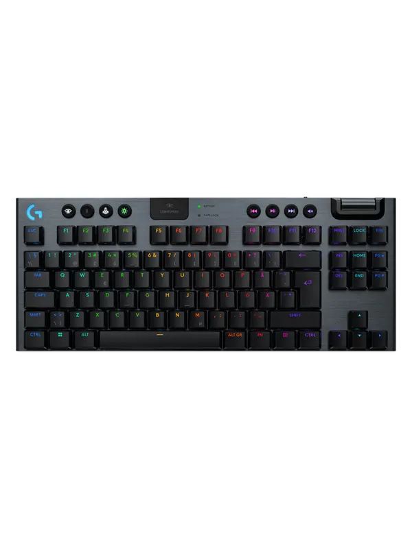 Logitech G915 X LIGHTSPEED TKL - Linear - 80% (TKL) - Gaming Keyboard - Utan numpad - Nordisk - Svart