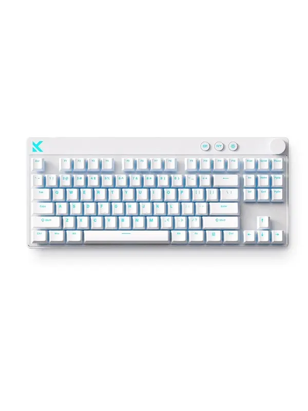 MCHOSE Mix 87 Mount Tai Magnetic Hall Effect - Gaming Keyboard - Utan numpad - Engelska (US) - Vit