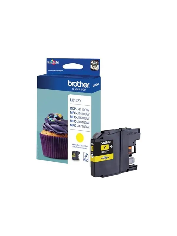 Brother LC123Y / LC 123Y Yellow Ink - Bläckpatron Yellow
