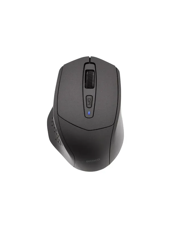 Deltaco MS-901 Wireless Silent Mouse - Mouse - Optic - 4 knappar - Grå