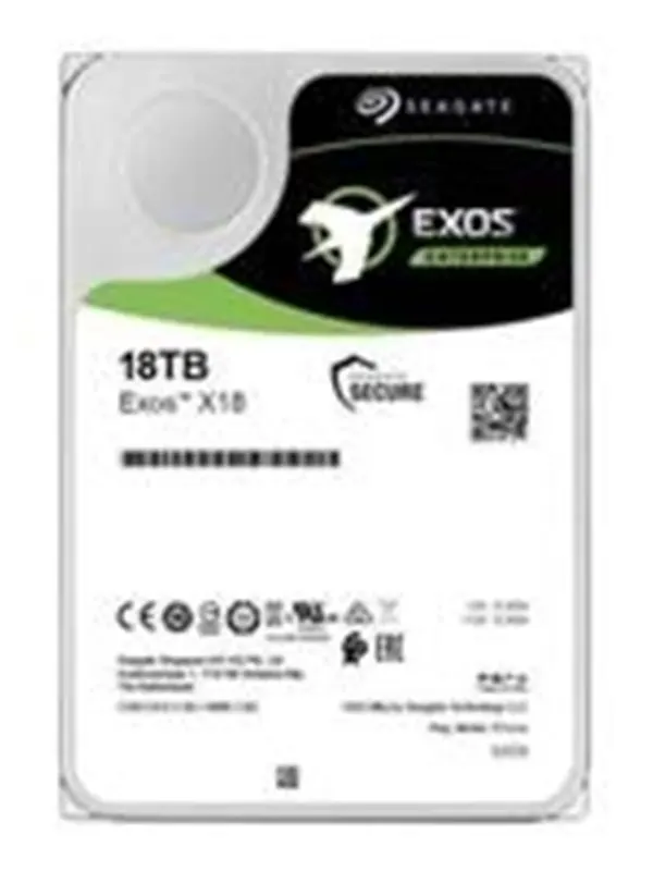 Seagate Exos X18 - 18TB - Hårddisk - ST18000NM004J - Serial Attached SCSI 3 - 3,5"