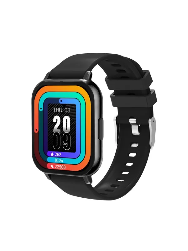DENVER SWC-176B Black - Bluetooth Smart Watch with health sensors & call function