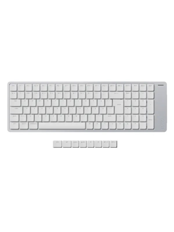 Lofree Flow 2 100 Silver - Kailh Surfer - Tangentbord - Nordisk - Vit