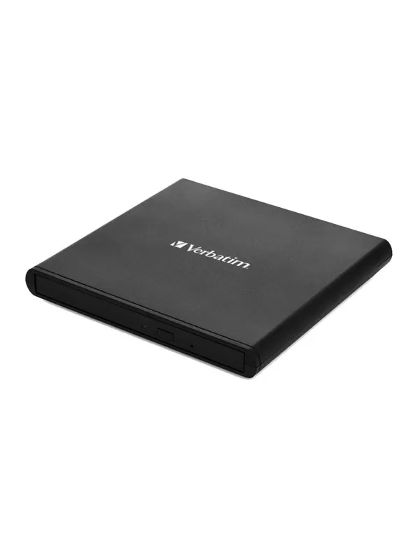 Verbatim Slimline CD/DVD Writer - USB 2.0 - Black - DVD-RW (Brännare) - USB 2.0 - Svart