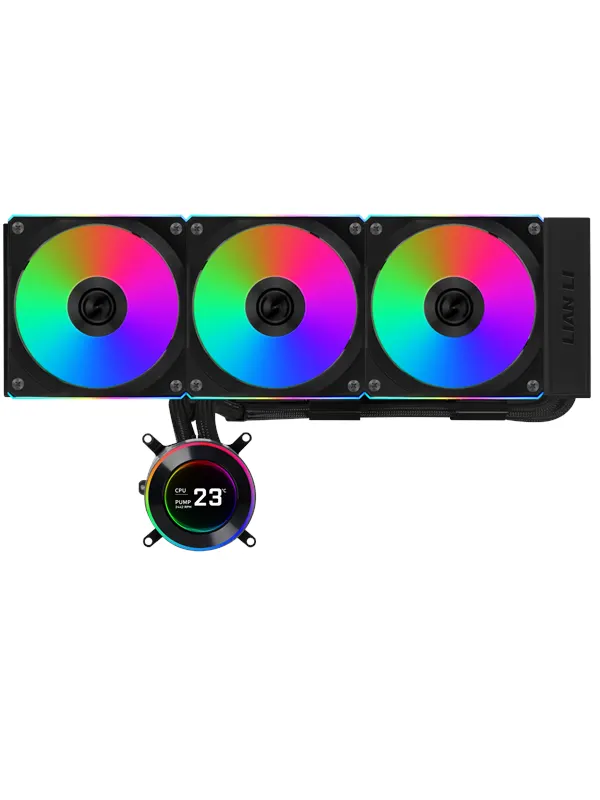 Lian Li Hydroshift II LCD-C 360CL Black - CPU Vattenkylare - Max 28 dBA