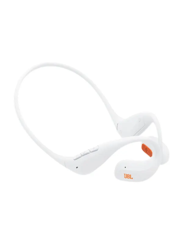 JBL Endurance Pace Wireless Open-Sound Headphones with Neckband White