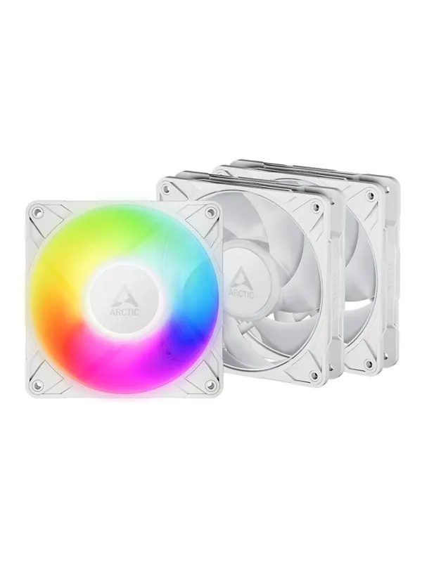 Arctic P12 Pro A-RGB - case fan - with cable splitter - Chassi fläkt - 120mm - Vit