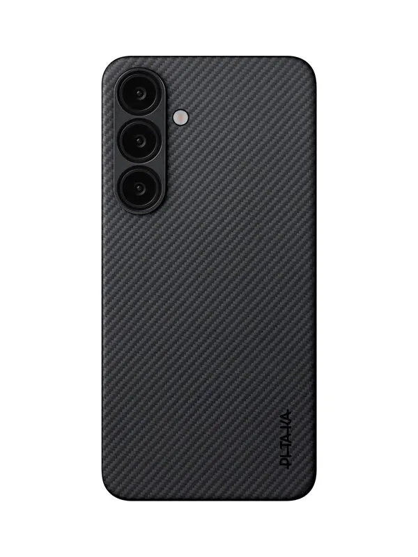 PITAKA Ultra-Slim Case Black/Grey Twill - Samsung Galaxy S25