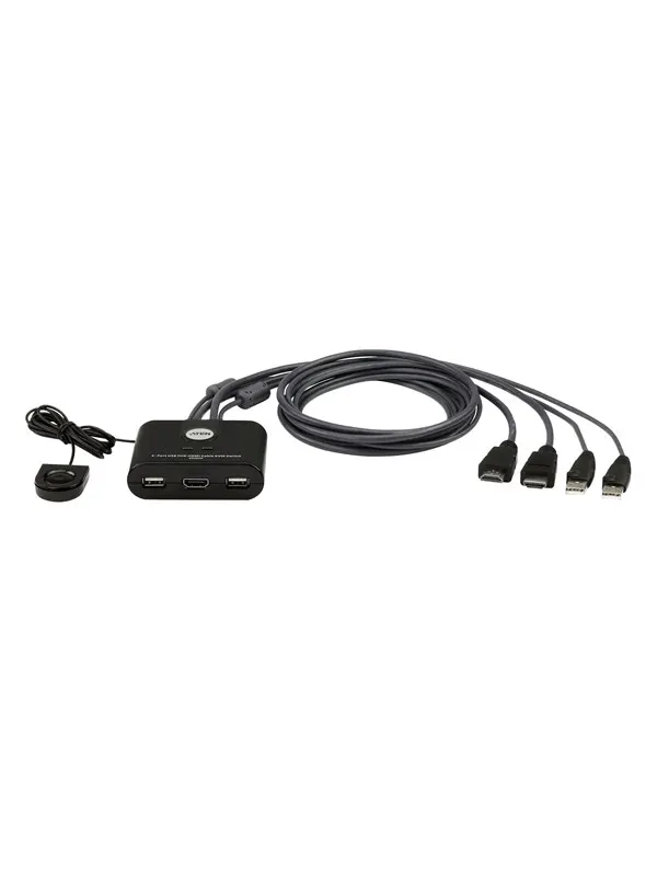 ATEN CS22HF 2-Port USB FHD HDMI Cable KVM Switch