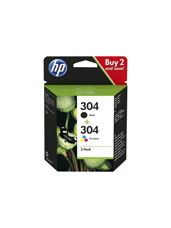 HP 304 / 3JB05AE 2-Pack Black and Color Ink