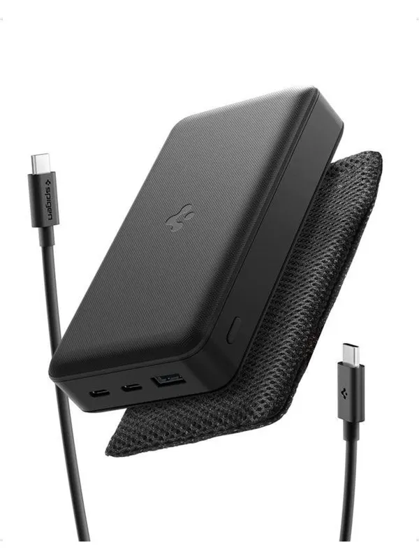 Spigen Essential 30000mAh 30W Portable Charger - black EA3030 - 30000 mAh