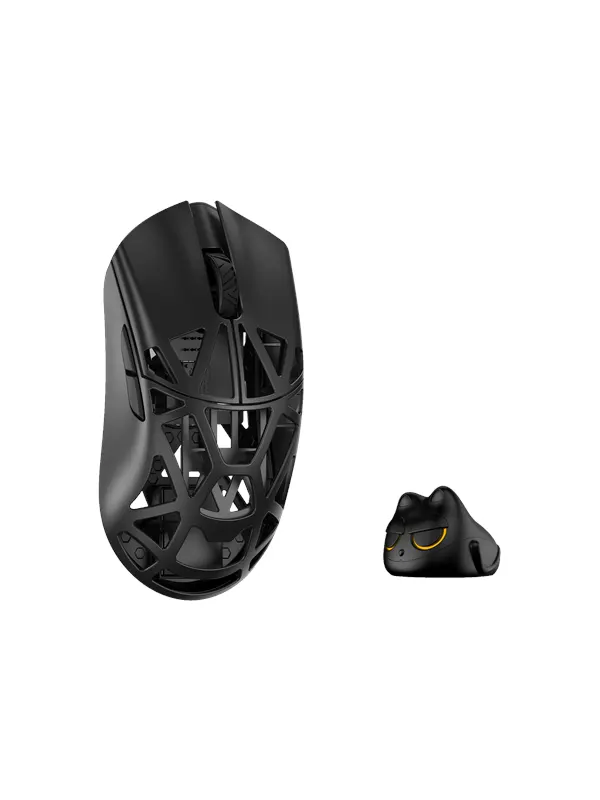 WLMouse Beast X Pro (Solid Side + Omron) / Wireless 8K / Magnesium - Gamingmus - Optic - 5 knappar - Svart