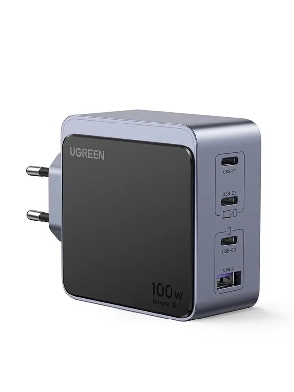 UGREEN Nexode S 100W 4-Port GaN PD Fast Charger (USB-A + 3x USB-C)