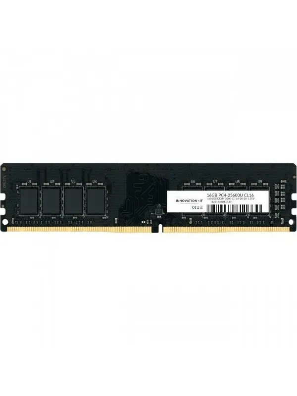 Innovation IT DDR4-3200 - 16GB - CL16 - Single Channel (1 pcs) - Svart