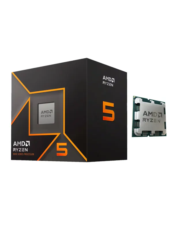 AMD Ryzen 5 9600 Wraith Stealth CPU - 6 kärnor - 3.9 GHz - AMD AM5 - AMD Boxed (med kylare)