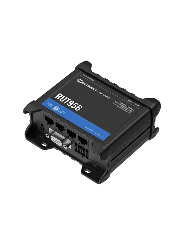 Teltonika RUT956 Industrial Cellular Router (RUT956200000 / Standard package with EU PSU) - Wireless router N Standard - 802.11n