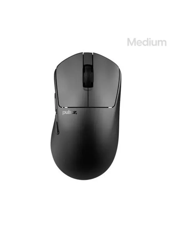 Pulsar X3 CrazyLight Medium Wireless (Jet Black) - Gamingmus - Optic - 5 knappar - Svart