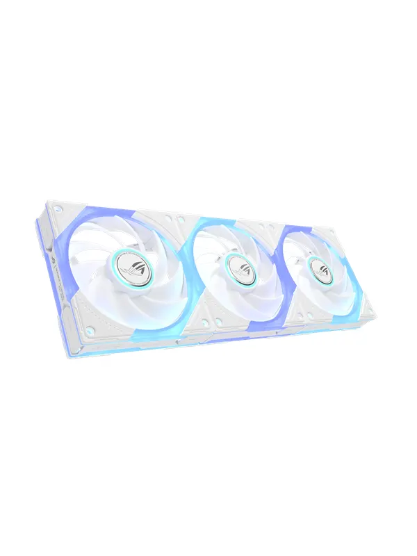 ASUS ROG EURUX GR120 ARGB White Reverse (3-pack) - Chassi fläkt - 120mm - Vit med RGB-ljus - 32 dBA