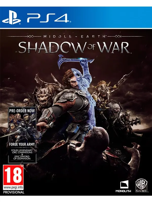 Middle-Earth: Shadow of War - Sony PlayStation 4 - Action