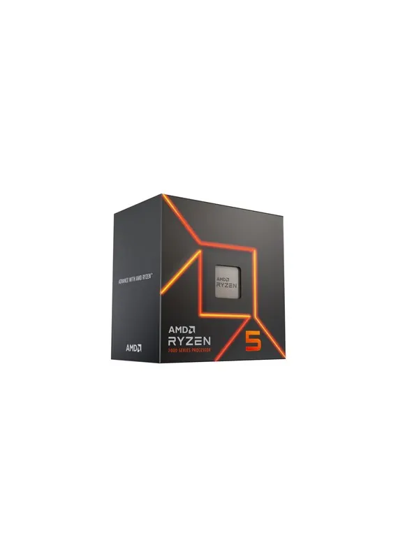 AMD Ryzen 5 7400 Wraith Stealth CPU - 6 kärnor - 3.3 GHz - AMD AM5 - AMD Boxed (med kylare)