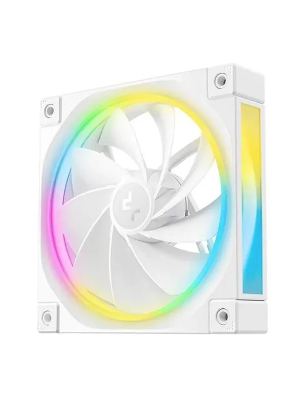 DeepCool FL12R WH - Chassi fläkt - 120mm - Vit med RGB-ljus - 34 dBA