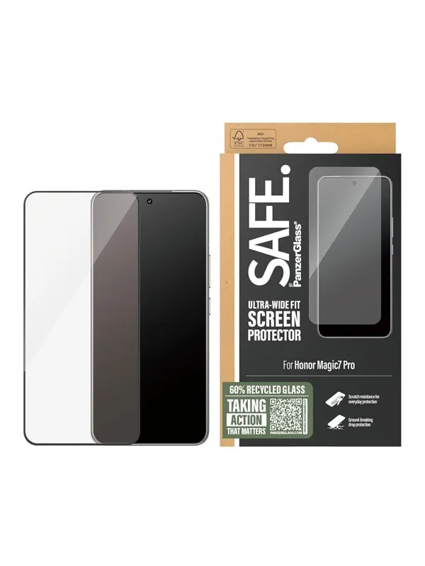 SAFE by PanzerGlass Screen Protector Honor Magic7 Pro | Ultra-Wide Fit