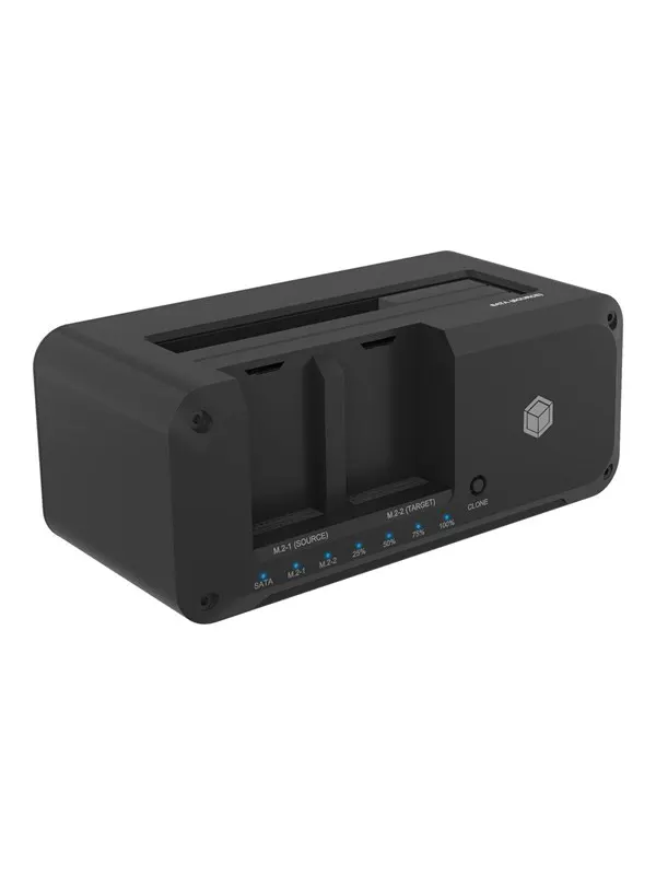 ICY BOX IB-2924MSCL-C31 - HDD / SSD docking station - clone function - M.2 NVMe Card / SATA 6Gb/s - USB 3.2 (Gen 2)