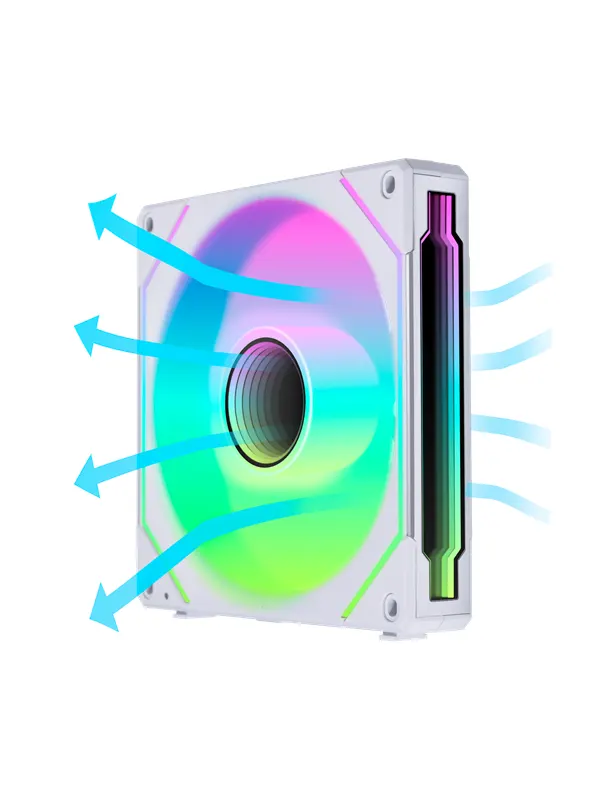 Lian Li UNI FAN SL INF PWM White Reverse - Chassi fläkt - 140mm - Vit - 28 dBA
