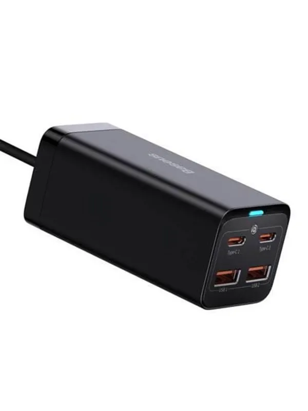 Baseus GaN3 Pro 4 Ports Desktop Charger 2xUSB-C + 2xUSB 100W - Black