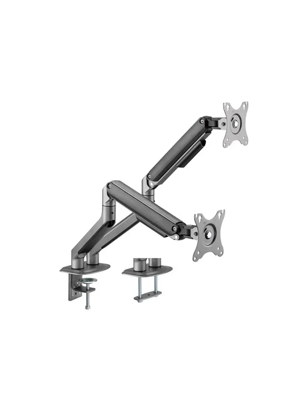 Gembird Monitor Arm - Adjustable arm 2-display 17"-32" Space Grey
