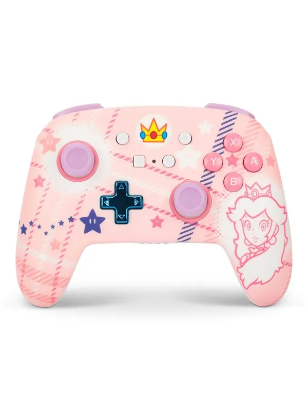 PowerA Enhanced trådlös handkontroll för Nintendo Switch - Filt med prinsessan Peach - Wireless Controller - Nintendo Switch