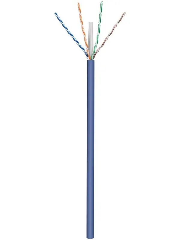 Pro CAT 6a network cable U/UTP blue 305 m - CU AWG - Blå - 305m