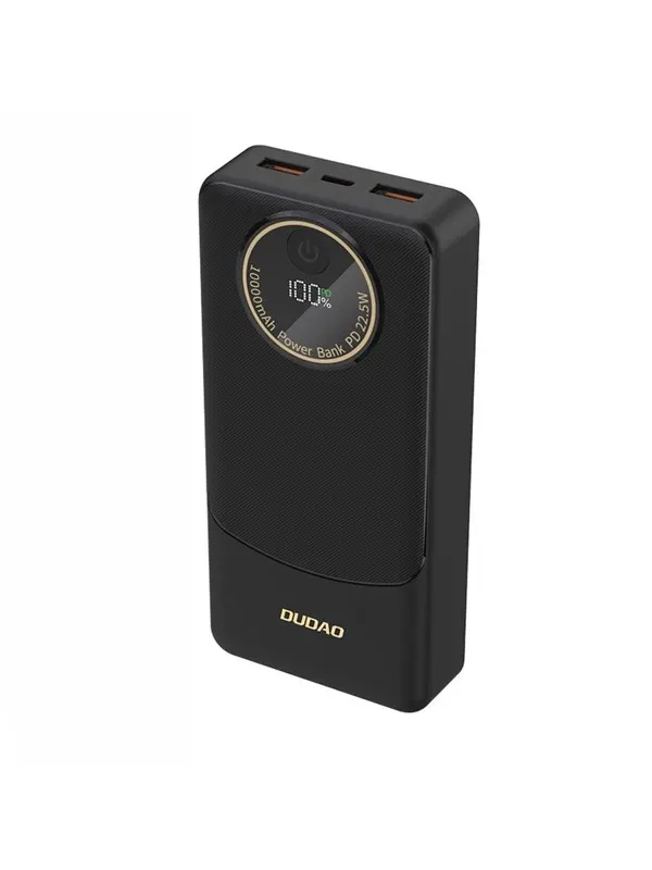 Dudao K12Pro Power Bank 22.5W PD 20000mAh USB-A USB-C - Black - 20000 mAh