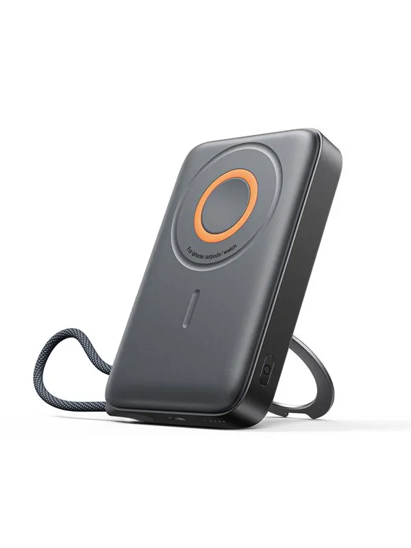Joyroom JR-PBM02 Powerbank 22.5W 10000mAh 3in1 Magnetic Inductive Compatible with MagSafe with Built-in Cable - Black - 10000 mAh