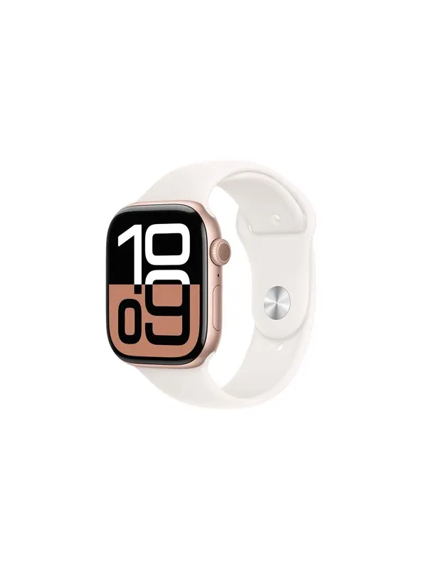 Apple Watch Series 10 GPS + Cellular 46mm - Rose Gold Aluminium Case with Light Blush Sport Band - M/L