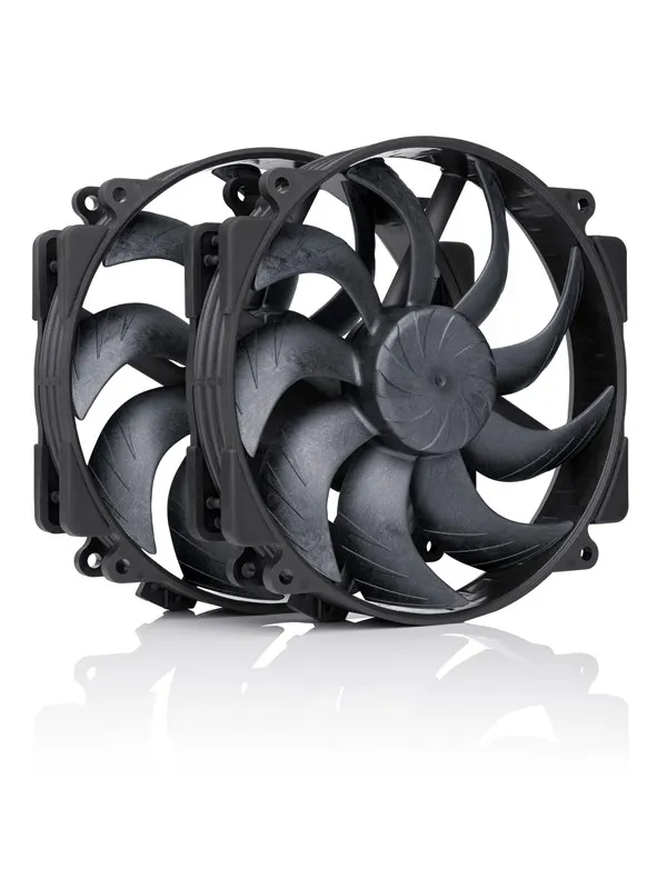 Noctua NF-A14x25r G2 PWM Sx2-PP chromax.black - Chassi fläkt - 120mm - Svart