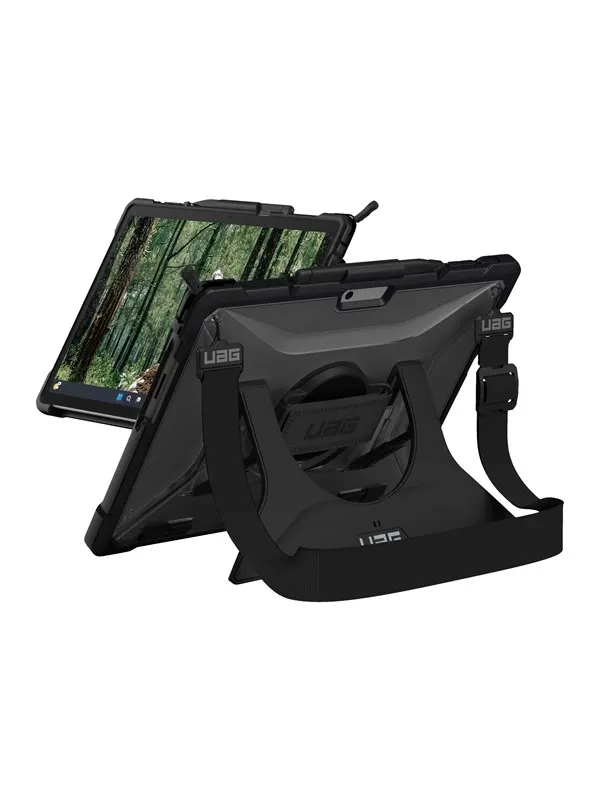 UAG Plasma Series Rugged Case for Surface Pro 13" 12/11/10/9 - Plasma Series w/ Handstrap and Shoulder Strap - Clear
