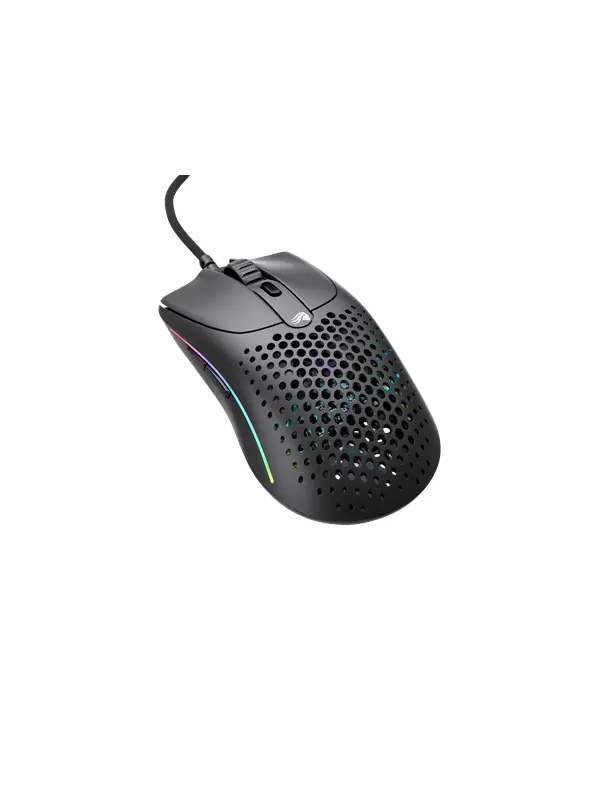 Glorious Modell O 2 - Mattsvart - Gamingmus - Optic - 6 knappar - Svart med RGB ljus