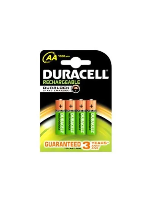 DURACELL Rechargeable batteri - AA - NiMH x 4 - 1300 mAh