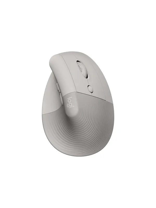 Logitech Lift Right Vertical - Sand - Vertical mouse - Optic - 6 knappar - Sand