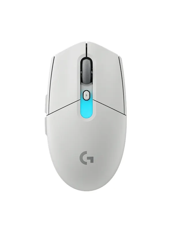Logitech G305 X Superlight - Gamingmus - Optic - 6 knappar - Vit