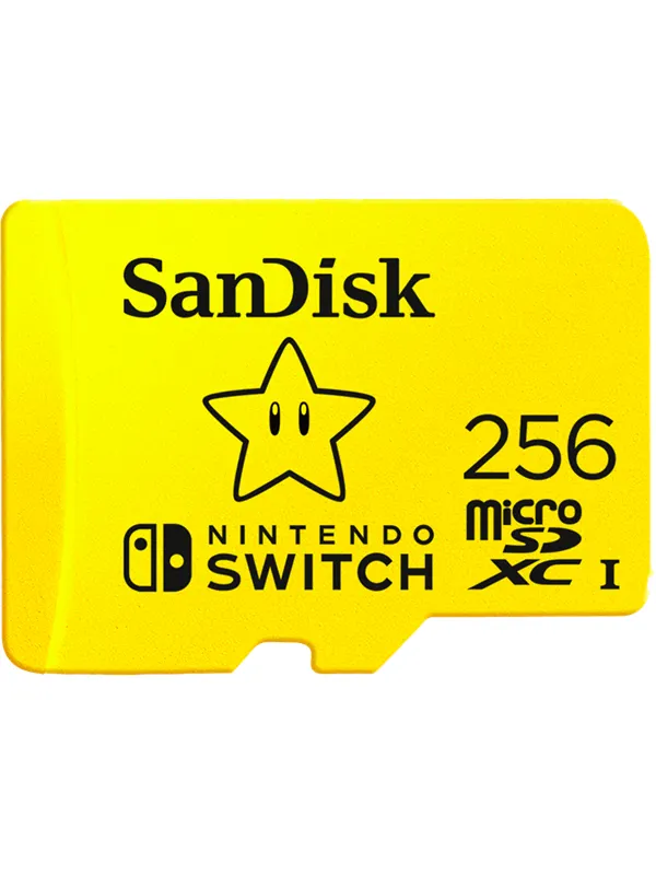 SANDISK Nintendo Switch microSD - 100MB/s - 256GB - Mario edition