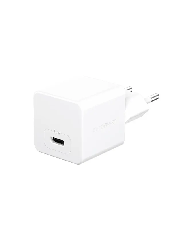 empower by PanzerGlass Turbo 30W Charger Single USB-C | EU Plug | Silver White