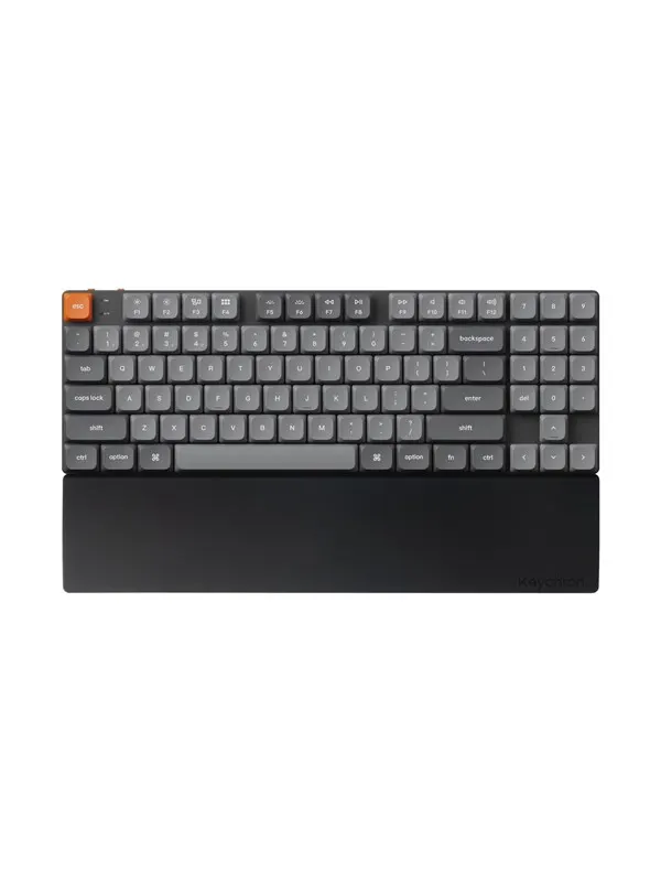 Keychron Silicone Palmrest K1 / K1 Max / K13 / K13 Max series - Handledsstöd - Svart