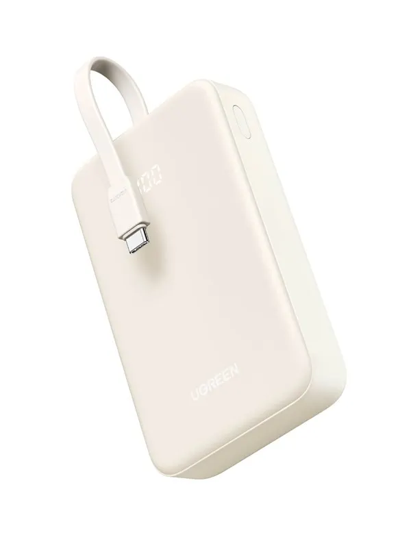 UGREEN 20000mah Power Bank With Built-In Cable - 20000 Ah