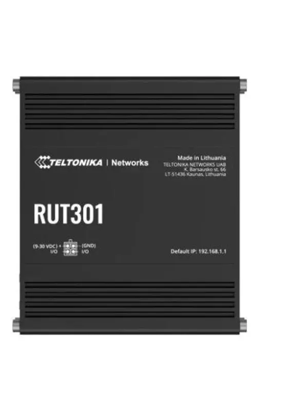 Teltonika RUT301 Industrial Ethernet Router (RUT301000000 / Standard package with EU PSU) - Router
